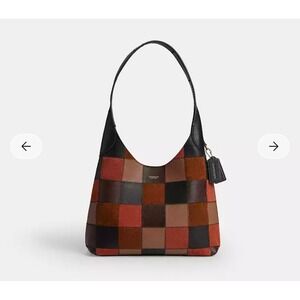 Coachtopia Ergo Shoulder Bag Womens Brown Patchwork Leather NWT